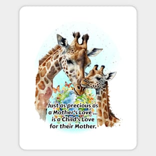 Mother Child Giraffe Love Magnet